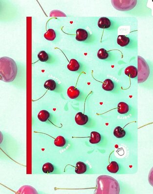 INTERDRUK ΤΕΤΡΑΔΙΟ ΚΑΡΦΙΤΣΑ 17x25cm ΑΡΩΜΑΤΙΚΟ 40φ SWEET CHERRY
