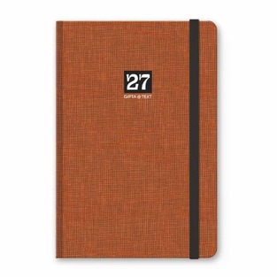 2027 ΗΜΕΡΟΛΟΓΙΟ ΑΤΖΕΝΤΑ ΕΒΔΟΜΑΔΙΑΙΟ TEXT BOOK 9x16cm ΚΕΡΑΜΙΔΙ ΜΕ ΛΑΣΤΙΧΟ 627120991 (UNIPAP)