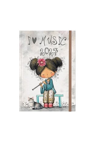 2027 ΗΜΕΡΟΛΟΓΙΟ ΗΜΕΡΗΣΙΟ 12x17cm GIRLS b MUSIC ΜΕ ΛΑΣΤΙΧΟ ΚΑΙ ΣΤΥΛΟΘΗΚΗ 72052 (ΛΙΝΑΡΔΑΤΟΣ)