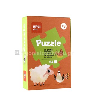 APLI KIDS ΠΑΖΛ 24 ΤΕΜΑΧΙΩΝ THE FARM Η ΦΑΡΜΑ 13859 (PUZZLE)