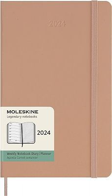 2024 ΗΜΕΡΟΛΟΓΙΟ MOLESKINE LARGE (13x21cm) HARD COVER SANDY BROWN WEEKLY DIARY (ΕΒΔΟΜΑΔΙΑΙΟ ΗΜΕΡΟΛΟΓΙΟ ΕΤΟΥΣ)