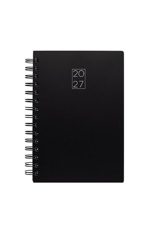 2027 ΗΜΕΡΟΛΟΓΙΟ ΗΜΕΡΗΣΙΟ ΣΠΙΡΑΛ 12x17cm PP ΜΑΥΡΟ 72022 (ΛΙΝΑΡΔΑΤΟΣ)