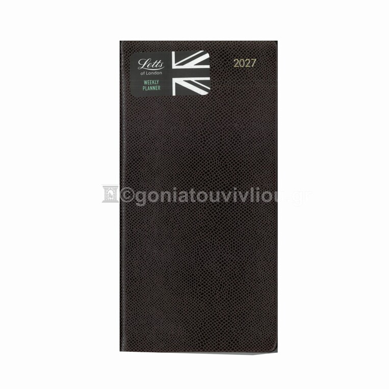 2027 ΗΜΕΡΟΛΟΓΙΟ ΑΤΖΕΝΤΑ LETTS ΕΒΔΟΜΑΔΙΑΙΟ 9x17cm LEGACY SLIM BURGUNDY 27081651