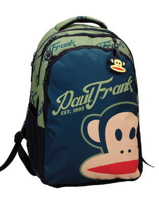 BACK ME UP PAUL FRANK ΣΧΟΛΙΚΗ ΤΣΑΝΤΑ ΣΑΚΙΔΙΟ ΠΛΑΤΗΣ ΔΗΜΟΤΙΚΟΥ VINTAGE ΠΡΑΣΙΝΟ ΛΑΔΙ 376 03031