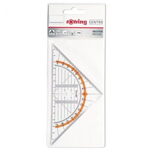 ROTRING ΓΕΩΔΕΤΙΚΟ ΤΟΠΟΓΡΑΦΙΚΟ ΤΡΙΓΩΝΟ 16cm ΜΕ ΛΑΒΗ S823028