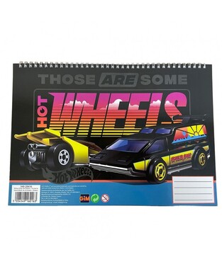 GIM ΜΠΛΟΚ ΖΩΓΡΑΦΙΚΗΣ ΜΕ ΑΥΤΟΚΟΛΛΗΤΑ 23x33cm 40φ HOT WHEELS 34929416