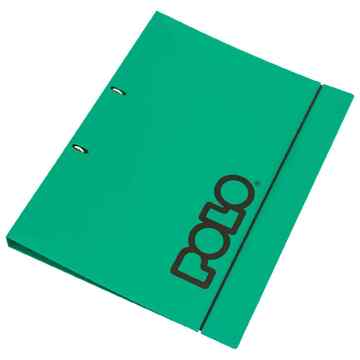 POLO ΝΤΟΣΙΕ 21x29,7cm 2 ΚΡΙΚ PP ΠΛΑΣΤΙΚΟ ΜΕ ΛΑΣΤΙΧΟ ΠΡΑΣΙΝΟ 919012