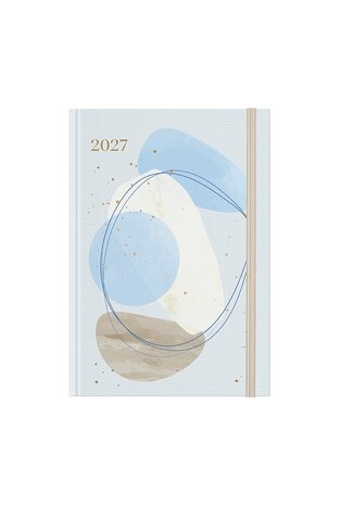 2027 ΗΜΕΡΟΛΟΓΙΟ ΗΜΕΡΗΣΙΟ 12x17cm GOLDEN b ΓΑΛΑΖΙΟ ΝΕΡΟΧΡΩΜΑ ΜΕ ΛΑΣΤΙΧΟ 72042 (ΛΙΝΑΡΔΑΤΟΣ)