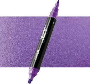OHUHU ΑΚΡΥΛΙΚΟΣ ΜΑΡΚΑΔΟΡΟΣ ΜΕ ΔΙΠΛΗ ΜΥΤΗ NoΜ712 METALLIC PURPLE ΜΕΤΑΛΛΙΚΟ ΜΩΒ