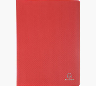EXACOMPTA ΣΟΥΠΛ ΠΛΑΣΤΙΚΟ ΜΑΛΑΚΟ Α4 (21x29,7cm) 80φ ΚΟΚΚΙΝΟ 8580E
