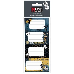ΑΥΤΟΚΟΛΛΗΤΕΣ ΕΤΙΚΕΤΕΣ ΤΕΤΡΑΔΙΩΝ 20τεμ FOOTBALL 586906