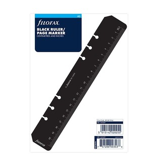 FILOFAX A5 (14,8x21cm) ΑΝΤΑΛΛΑΚΤΙΚO BLACK RULER PAGE MARKER (ΜΑΥΡΟΣ ΧΑΡΑΚΑΣ ΣΕΛΙΔΟΔΕΙΚΤΗΣ) 343609
