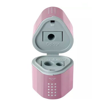 FABER CASTELL ΞΥΣΤΡΑ ΤΡΙΠΛΗ TRIO BOX GRIP 2001 ΡΟΖ 183804