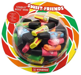 STABILO BOSS MINI (ΜΙΝΙ) SWEET FRIENDS CUP CAKE ΠΟΡΤΟΚΑΛΙ