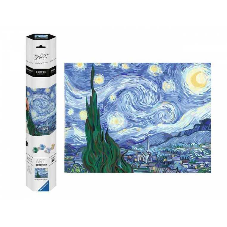 RAVENSBURGER ΠΑΙΧΝΙΔΙ ΚΑΤΑΣΚΕΥΗΣ CREART CANVAS VAN GOGH STARRY NIGHT 23915