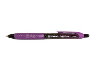 STABILO ΣΤΥΛΟ PERFORMER GRIP 0.38mm FINE 328 46 ΜΩΒ (ΜΑΥΡΗ ΓΡΑΦΗ)