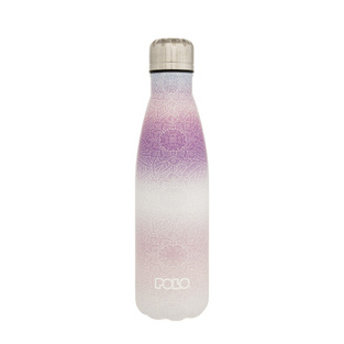 POLO ΠΑΓΟΥΡΙ ΜΠΟΥΚΑΛΙ ΘΕΡΜΟΣ STAINLESS STEEL 500ml GRADIENT 4 ΜΕ ΣΧΕΔΙΑ ΜΩΒ ΛΙΛΑ 949004 8411