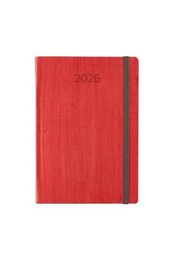 2026 ΗΜΕΡΟΛΟΓΙΟ ΗΜΕΡΗΣΙΟ 17x24cm ΜΕ ΛΑΣΤΙΧΟ WOODY d ΚΟΚΚΙΝΟ 62104 (ΛΙΝΑΡΔΑΤΟΣ)