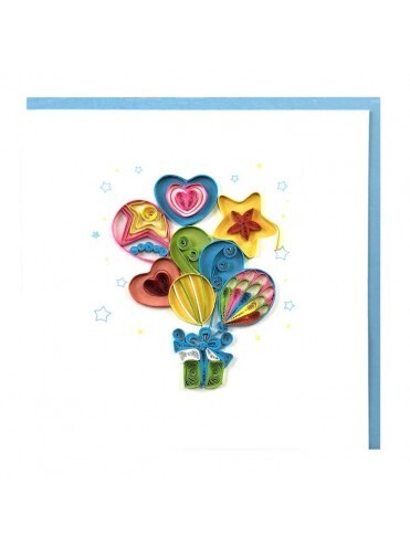 TENDANCES PETITS PETALES ΕΥΧΕΤΗΡΙΑ ΚΑΡΤΑ 15x15cm PP09C ΜΠΑΛΟΝΙΑ ΑΣΤΕΡΙ