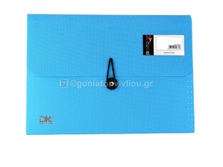 DATAKING MY NEON ΓΡΑΜΜΑΤΙΟΘΗΚΗ ΝΤΟΣΙΕ ΦΥΣΑΡΜΟΝΙΚΑ ΜΕ ΛΑΣΤΙΧΟ (23,5x33cm) 12 ΘΕΣΕΙΣ ΓΑΛΑΖΙΟ 75412