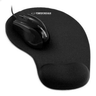 ESPERANZA ΕΝΣΥΡΜΑΤΟ ΠΟΝΤΙΚΙ ΜΕ MOUSEPAD ΜΑΥΡΟ EM125K
