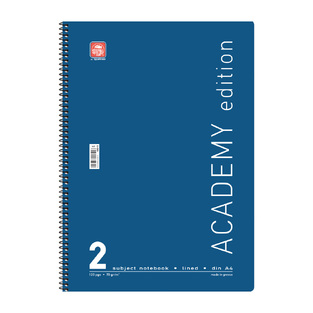 SPECIAL BY TYPOTRUST ΤΕΤΡΑΔΙΟ ΣΠΙΡΑΛ ACADEMY A4 (21x29,7cm) 2 ΘΕΜΑΤΩΝ 60φ ΣΚΟΥΡΟ ΜΠΛΕ