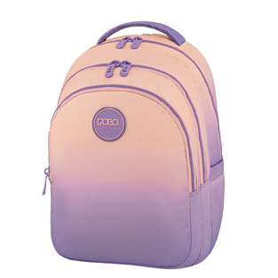 POLO ΣΧΟΛΙΚΗ ΤΣΑΝΤΑ ΣΑΚΙΔΙΟ ΠΛΑΤΗΣ ΔΗΜΟΤΙΚΟΥ FOCUS GRADIENT PURPLE PINK 901078 8411