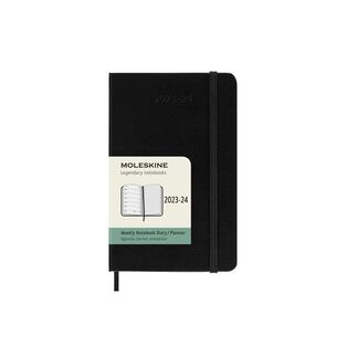 2023 2024 ΗΜΕΡΟΛΟΓΙΟ MOLESKINE POCKET (9x14cm) HARD COVER BLACK WEEKLY DIARY (ΕΒΔΟΜΑΔΙΑΙΟ ΗΜΕΡΟΛΟΓΙΟ 18ΜΗΝΟ)