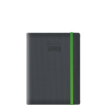 2026 ΗΜΕΡΟΛΟΓΙΟ ΗΜΕΡΗΣΙΟ ΣΠΙΡΑΛ ΛΕΥΚΟ 14.5x20.5cm 3 SECTOR DOT ΓΚΡΙ ΜΕ ΠΡΑΣΙΝΟ ΛΑΣΤΙΧΟ 6848I109 (ΘΕΟΦΥΛΑΚΤΟΣ)