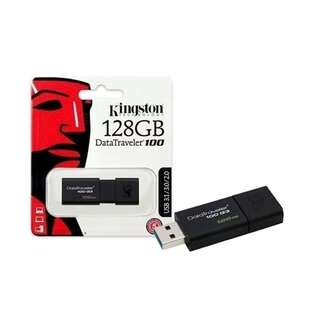 KINGSTON DATA TRAVELER USB FLASH DRIVE 3.0 128GB