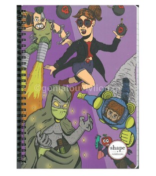 SHAPE ΤΕΤΡΑΔΙΟ ΣΠΙΡΑΛ 17x25cm 3Θ COMICS 90Φ
