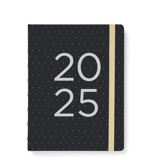 2025 ΗΜΕΡΟΛΟΓΙΟ FILOFAX ΕΒΔΟΜΑΔΙΑΙΟ ΣΠΙΡΑΛ A5 (14,8x21cm) MOONLIGHT PLANNER ΜΑΥΡΟ ΜΕ ΛΑΣΤΙΧΟ 2568300