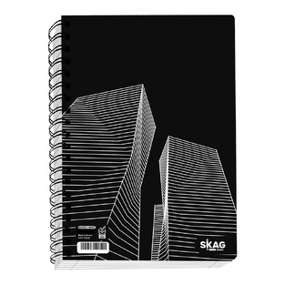 SKAG ΤΕΤΡΑΔΙΟ ΣΠΙΡΑΛ A4 (21x29,7cm) 4 ΘΕΜΑΤΩΝ 120φ BLACK AND WHITE 2023 ΟΥΡΑΝΟΞΥΣΤΕΣ 297110