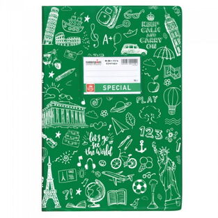 SPECIAL ΤΕΤΡΑΔΙΟ ΕΞΗΓΗΣΗ DOODLES ΡΙΓΕ 17x25cm 50φ ΠΡΑΣΙΝΟ