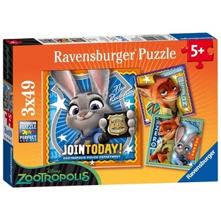 RAVENSBURGER ΠΑΖΛ 3Χ49 ΤΕΜΑΧΙΩΝ DISNEY ZOOTROPOLIS 094042