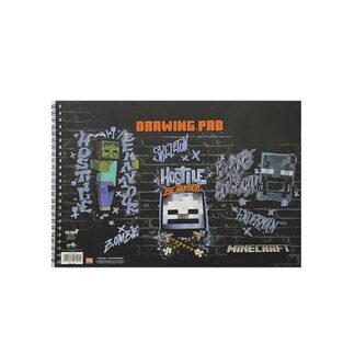 GRAFFITI ΜΠΛΟΚ ΖΩΓΡΑΦΙΚΗΣ A4 (21x29,7cm) 30φ ΠΛΑΓΙΟ ΣΠΙΡΑΛ MINECRAFT WALL 25818