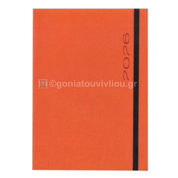 2026 ΗΜΕΡΟΛΟΓΙΟ ΕΒΔΟΜΑΔΙΑΙΟ ΥΠΟΚΙΤΡΙΝΟ 17x24cm FUNKY FLEXY ΠΟΡΤΟΚΑΛΙ ΜΕ ΛΑΣΤΙΧΟ 40 (ΠΛΑΝΟΓΡΑΜΜΑ)