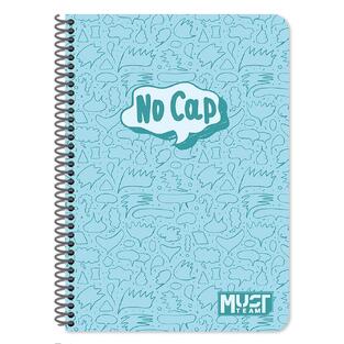 MUST TEAM ΤΕΤΡΑΔΙΟ ΣΠΙΡΑΛ 17x25cm 4 ΘΕΜΑΤΩΝ QUOTES 120φ NO CAP 587341