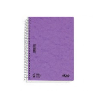 SKAG ΤΕΤΡΑΔΙΟ ΣΠΙΡΑΛ A4 (21x29,7cm) 5 ΘΕΜΑΤΩΝ 150φ ΠΡΕΣΠΑΝ PRESPAN STYLE  ΠΕΡΦΟΡΕ ΜΩΒ 124898