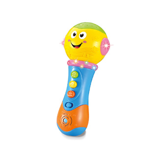 ΜΙΚΡΟΦΩΝΟ BEBE ΜΕ ΦΩΣ ΚΑΙ ΗΧΟ 17cm ΚΙΤΡΙΝΟ GT122206