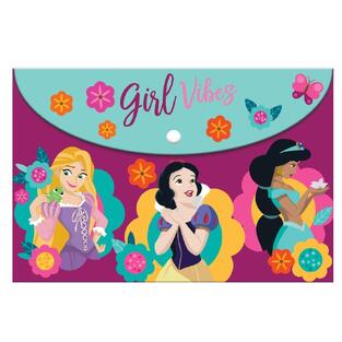 ΦΑΚΕΛΟΣ ΜΕ ΚΟΥΜΠΙ ΠΛΑΣΤΙΚΟΣ A4 (21x29,7cm) DISNEY PRINCESS GIRL VIBES 563571