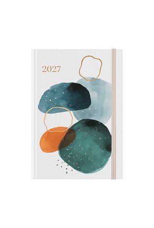 2027 ΗΜΕΡΟΛΟΓΙΟ ΗΜΕΡΗΣΙΟ 12x17cm GOLDEN a ΠΡΑΣΙΝΟ ΝΕΡΟΧΡΩΜΑ ΜΕ ΛΑΣΤΙΧΟ 72042 (ΛΙΝΑΡΔΑΤΟΣ)