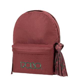 POLO ΣΧΟΛΙΚΗ ΤΣΑΝΤΑ ΣΑΚΙΔΙΟ ΠΛΑΤΗΣ ORIGINAL DOUBLE SCARF 23lt ΜΠΟΡΝΤΩ ΜΕ ΛΑΔΙ ΛΕΠΤΟΜΕΡΕΙΕΣ 901235 3364