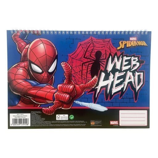 GIM ΜΠΛΟΚ ΖΩΓΡΑΦΙΚΗΣ A4 (21x29,7cm) 30φ SPIDERMAN 337 11413