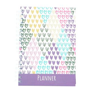 ΣΗΜΕΙΩΜΑΤΑΡΙΟ ΣΠΙΡΑΛ PLANNER 17x24cm 100φ ΚΑΡΔΙΕΣ 582346