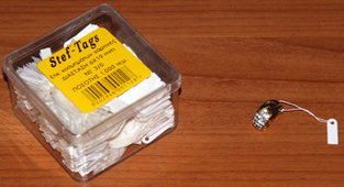 STEF LABELS ΕΤΙΚΕΤΕΣ ΚΡΕΜΑΣΤΕΣ ΚΟΣΜΗΜΑΤΩΝ 0,6x1,9cm ΜΑΤΣΑΚΙ 100τεμ