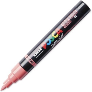 POSCA ΜΑΡΚΑΔΟΡΟΣ PC5BR BRUSH ΚΟΡΑΛΙ (CORAL PINK)