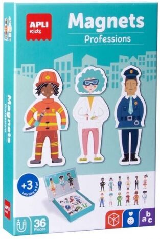 APLI KIDS ΠΑΙΧΝΙΔΙ ΜΕ 36 ΜΑΓΝΗΤΕΣ MAGNETS PROFESSIONS 20383
