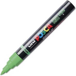POSCA ΜΑΡΚΑΔΟΡΟΣ PC5BR BRUSH ΠΡΑΣΙΝΟ ΑΝΟΙΧΤΟ (LIGHT GREEN)
