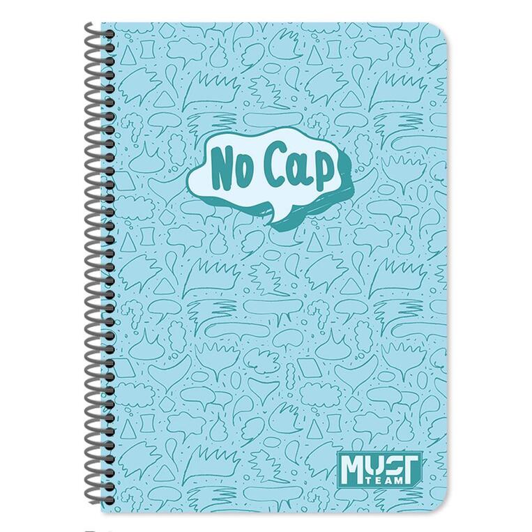 MUST TEAM ΤΕΤΡΑΔΙΟ ΣΠΙΡΑΛ A4 (21x29,7cm) 2 ΘΕΜΑΤΩΝ QUOTES 60φ NO CAP 587344